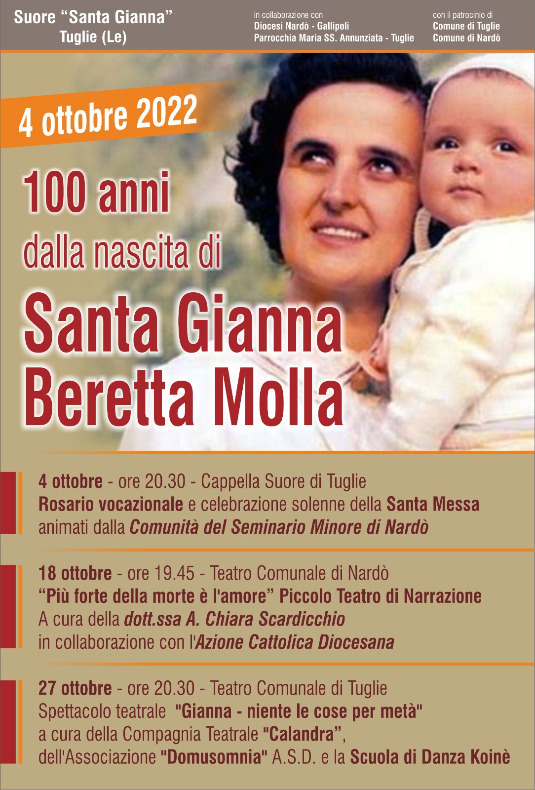 100 anni dalla nascita di S. Gianna Beretta Molla